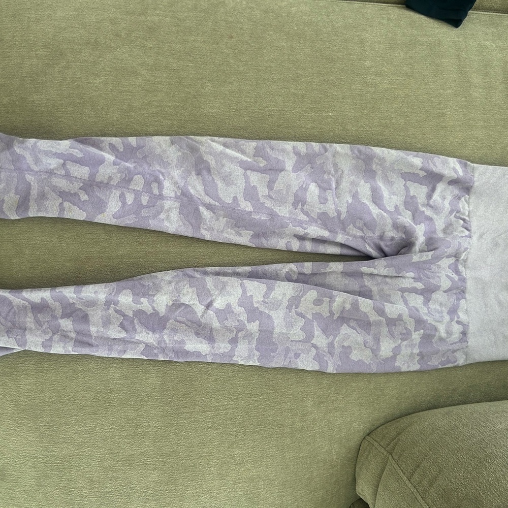 Purple NVGTN Camo Contour Leggings